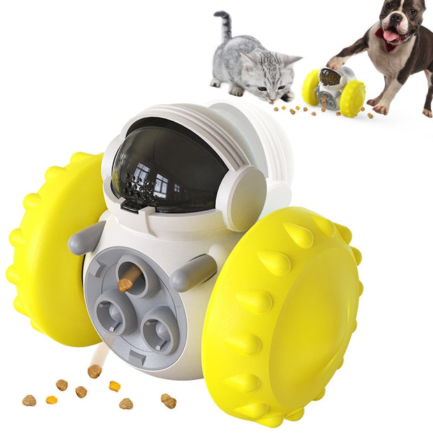 Dog Cat Food Dispenser Tumbler Balance Toys